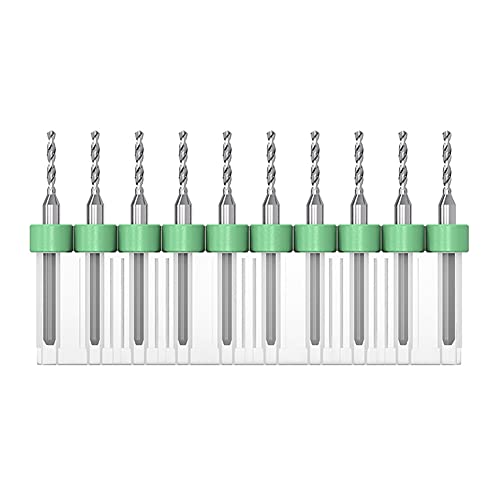 JINFEUGE Wolframkarbid-Spiralbohrer, Größen Für Leiterplatten, Schmuck, Cnc, Weichmetalle, 10 Stück, Durchmesser 1,1–2 Mm/Diameter 1.6Mm von JINFEUGE