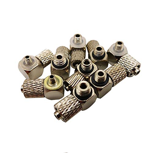 JINGERL 10 stücke PL3-M5 PL6-M5 M6 PL4-M3 M4 M5 M6 Twist-Gelenk Fast Contort Pneumatische Komponenten Schnellanschluss 3mm 4mm 6mm Röhrchen M3 M4 M5 M6 (Color : PL4 M3(M 3HL 4)) von JINGERL