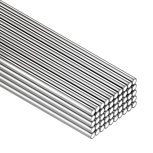 50 Stäbchen Aluminium Schweißstäbe, 32,8 cm Aluminium-Lötstangen für Propanbrenner, Aluminium-Lötstangen für Alu, Aluminium-Legierung, Aluminium-Reparatur, Löten von Aluminium, Kupfer, Edelstahl, von JINGONGLYE