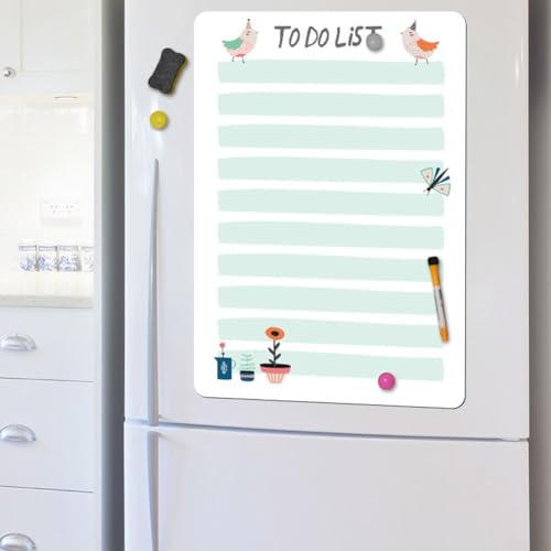 Mehrzweck-Whiteboard für Kühlschrank, personalisierbar und organisiert (A) von JINSBON