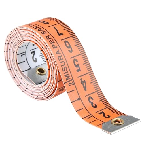 150×2cm Massband, JINSIHU Maßband Tragbar Massband Körper Tailor's Measuring Tape Nähen Ringmaßband Geeignet zum Messen von Nähen Kindergröße Möbeln Handgefertigten Produkten(mit Aufbewahrungsbox) von JINSIHU