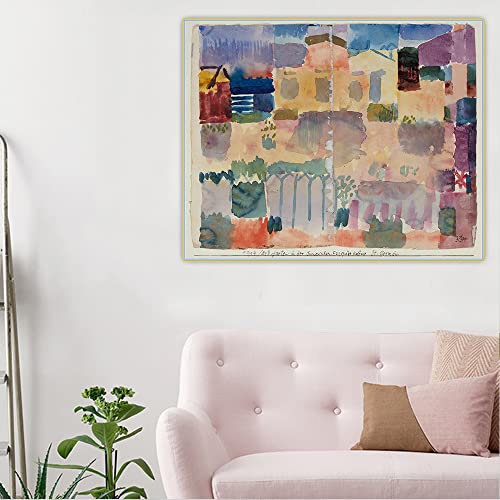 Diamond Painting Kits Paul Klee《Garden in St. Germain, The European Quarter Near Tunis》 Full Drill DIY Handwerk für Erwachsene Home Wall Decor 40,6 x 50,8 cm von JINYANZZYJ