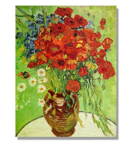 Diamond Painting Kits Rote Mohnblumen Und Gänseblümchen Astern Von Vincent Van Gogh Full Drill DIY Crafts For Adults Home Wall Decor 12 * 16In/30 * 40Cm von JINYANZZYJ