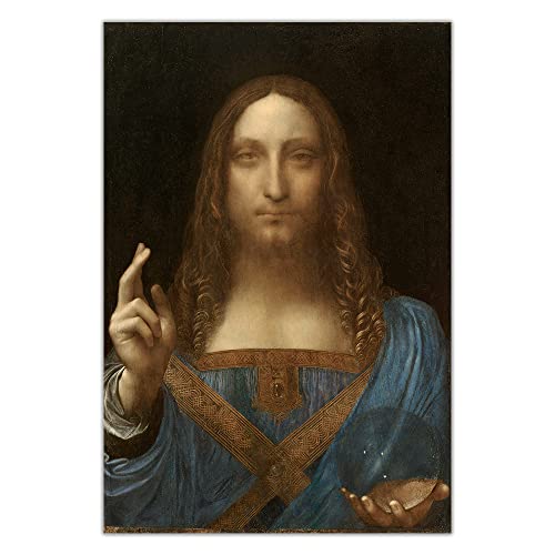 Diamond Painting Kits Salvator Mundi von Leonardo Da Vinci Leinwand Vollbohrer DIY Handwerk für Erwachsene Home Wanddekoration 40 x 50 cm von JINYANZZYJ