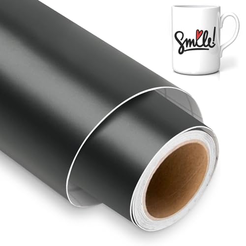 Selbstklebendes Vinylfolie Plotter, 30.5cm x 3m Permanentes Plotterfolie Vinyl,Selbstklebend Plotterfolie für Cricut, Silhouette Cameo 4, Selbstklebende Folie Vinyl für Tasse, Bastelprojekte von JINYOMFLY