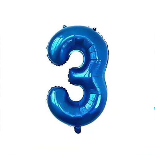Cartoon Geburtstag Luftballons,Geburtstagsdeko Luftballon,Geburtstag Luftballons Set, Kinder Geburtstag Party Deko, Geburtstagsdeko,Helium Folienballon für Kinder Geburtstagsdeko Dekoration (blau 3) von JIOLINK