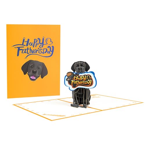 JITNGM Einzigartige 3D Vatertagskarte Black3d Labrador Grußkarte Vatertagsgrußkarte Abschluss Für Hundebegeisterte JITNGM Einzigartige 3D Vatertagskarte Black3d Labrador Grußkarte Vatertagsgrußkarte Abschluss Für Hundebegeisterte von JITNGM