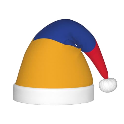 JIUTY Flagge von Armenien, Plüsch-Weihnachtsmannmütze, für Teenager, Weihnachten, Neujahr, Party, Kopfbedeckung, 1 Stück von JIUTY