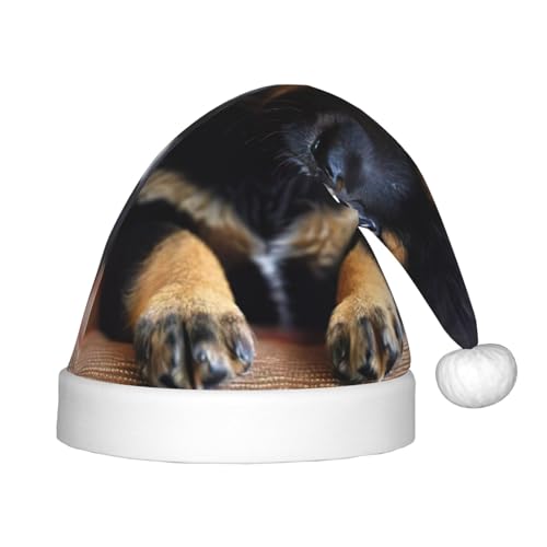 JIUTY Plüsch-Weihnachtsmütze für Welpen, Hund, 1 Stück, für Teenager, Weihnachten, Neujahr, Party, Kopfbedeckung von JIUTY