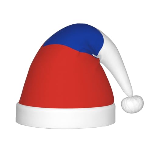 JIUTY Weihnachtsmütze mit russischer Flagge, Plüsch, Weihnachtsmannmütze, Gastgeschenke für Teenager, Weihnachten, Neujahr, Party, Kopfbedeckung, 1 Stück von JIUTY