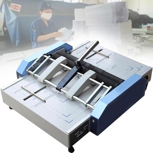 JJENXYYDS Heftmaschine für Papierordner, Broschürenmaschine zum Erstellen von Papierordnern, A3/A4-Sattelheftung, Flachheftmaschine, 5 Nagelpositionen, für Heftklammern des Typs 24/6 von JJENXYYDS