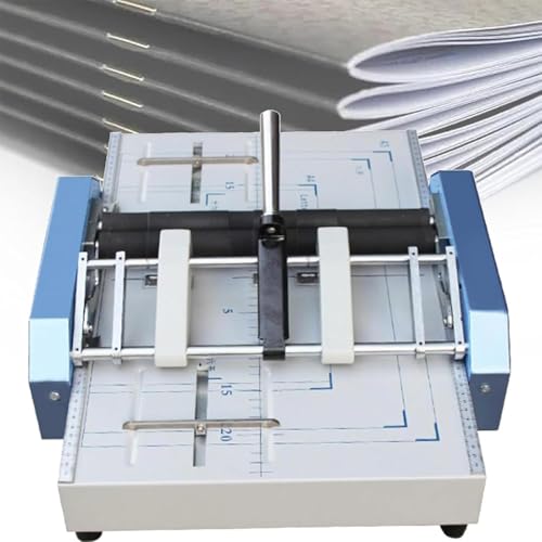 JJENXYYDS Heftmaschine für Papierordner, Broschürenmaschine zum Erstellen von Papierordnern, A3/A4-Sattelheftung, Flachheftmaschine, 5 Nagelpositionen, für Heftklammern des Typs 24/6 von JJENXYYDS