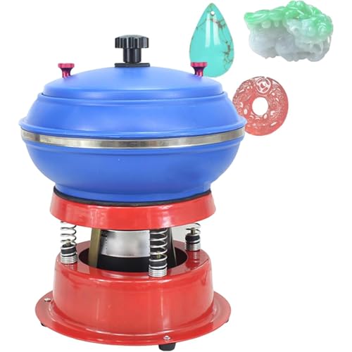 JJENXYYDS Vibrationspoliertrommel,Steinpolierer Kleine Vibrationspoliermaschine,Hochfrequenz-Vibration,Für Metallteile,Edelsteine,Jade,Autozubehör,Schmuck Verwendet Werden von JJENXYYDS