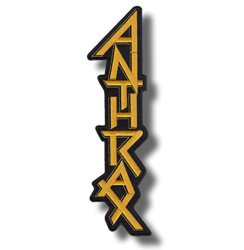 JJTEXTIX Anthrax Aufnäher, bestickt, zum Aufbügeln: 1 Stück, Letter, Aufnäher, Patch, Abenteuer, Aufbügeln, Mittel, Garn, Klassisch-abenteuerlich, 9708102031 von JJTEXTIX