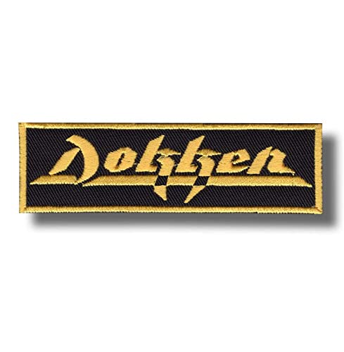 JJTEXTIX Dokken Band Patch Abzeichen bestickt Aufbügler Applikation - Multicolored - Rund - Embroidered Patch - Aufbügler - Musik - Mittel - Baumwolle - iron-on von JJTEXTIX