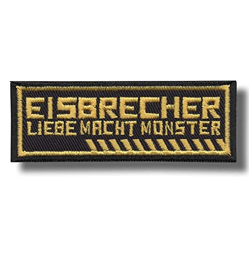 Eisbrecher Band Patch Abzeichen bestickt Aufbügler Applikation von JJTEXTIX