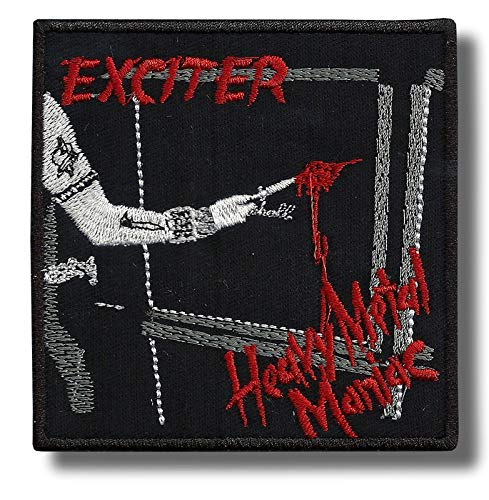 Exciter Heavy Metal Maniac Patch Abzeichen bestickt zum Aufbügeln von JJTEXTIX