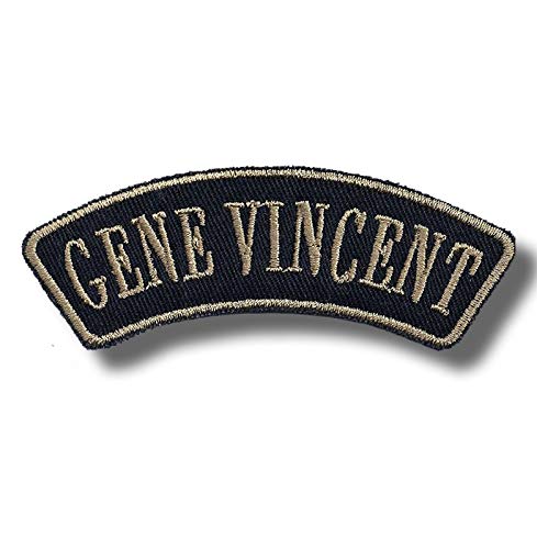 Gene Vincent Aufnäher zum Aufbügeln, bestickt von JJTEXTIX