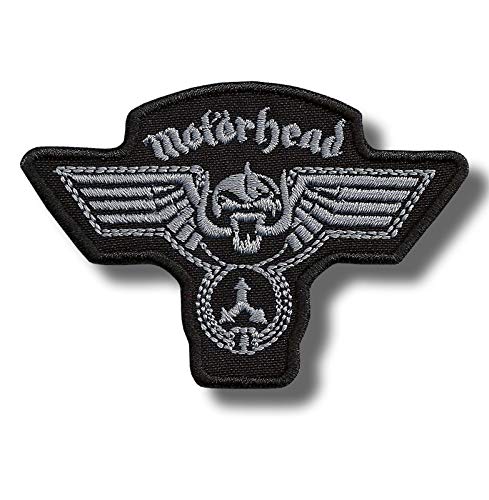 JJTEXTIX Motorhead Aufnäher, 1 Stück, Schwarz, Mittel, Aufbügeln, Patch von JJTEXTIX