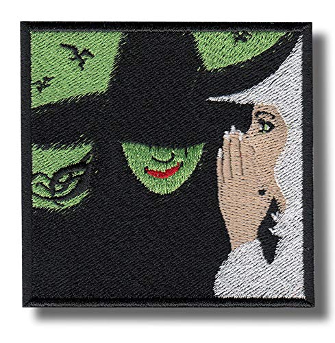 JJTEXTIX Wicked Patch Abzeichen - Schwarz, Mittel, 1 Stück - Embroidered Decorative Travel - Polyester - Aufbügeln - Kind - Reise - FABRIC_APPLIQUE_PATCH - Patch - Bügelflicken von JJTEXTIX