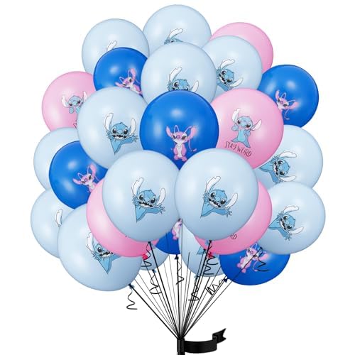 30 pcs Kindergeburtstag deko Ballon luftballon stitch geburtstag | geburtstagsdeko jungen, Happy Birthday Dekoration Luftballons von JJYAGU