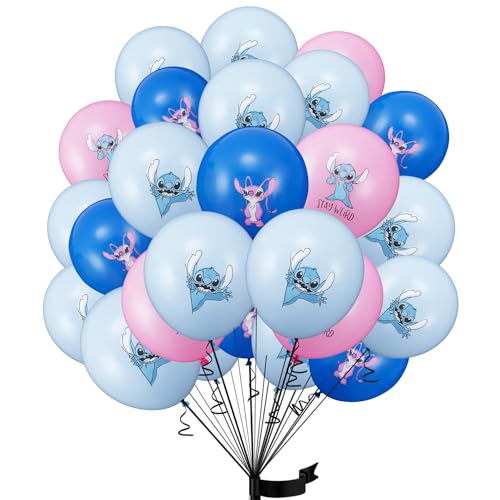 Luftballons Geburtstag Set 30 pcs Kindergeburtstag deko stitch Ballon luftballon stitch geburtstag | geburtstagsdeko, Happy Birthday Dekoration von JJYAGU