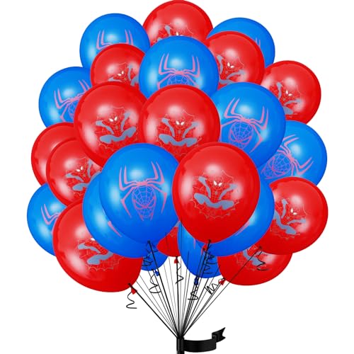 Luftballons Geburtstag Set 30 pcs Kindergeburtstag deko Spider Man Ballon luftballon Marvel geburtstag | geburtstagsdeko, Happy Birthday Dekoration von JJYAGU