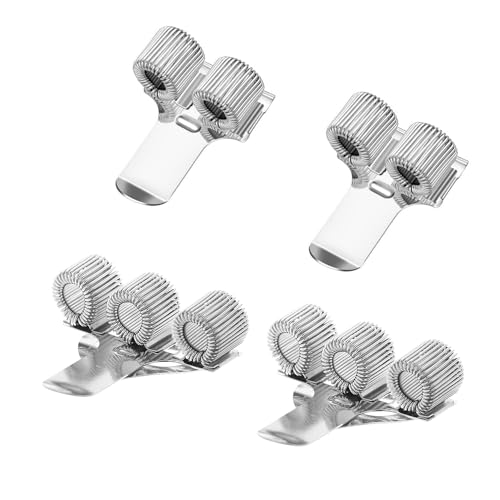 Stifthalter Clips,4 Stück Stiftehalter aus Metall mit 3 Löchern und 2 Löcher Stifthalter Krankenschwester Stiftehalter Taschenclip Dreifacher Metallstifthalter für Krankenschwestern und Ärzte von JJiaoLinin