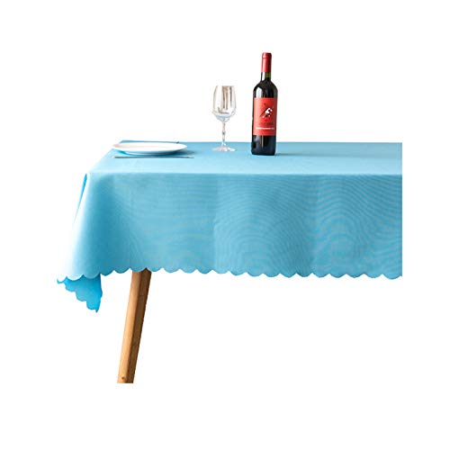 JK Home Tischdecke aus festem Polyester, für rechteckige Tische, Restaurant, Bankett, Himmelblau, 180 x 260 cm von JK Home