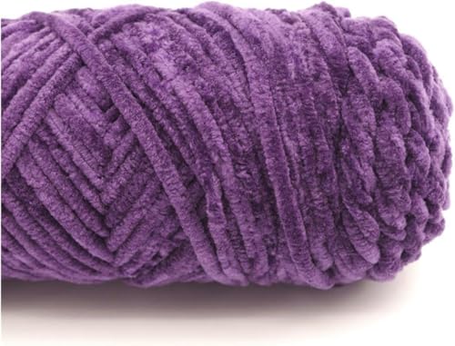 100 g/Set Anti-Pilling-Polyester-Mischgarn, dickes Garn für Strickjacken und Schals, 17 violett von JKDSAO