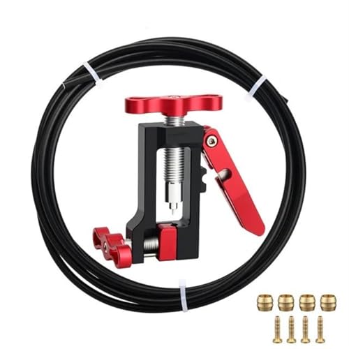 JKELPV Fahrradwerkzeug Fahrrad Bremse Hydraulische Schlauch Öl Nadel Fahrer Einsatz Installieren Werkzeug Bike Kabel Zange Olive Stecker Werkzeuge Fahrrad Reparaturset(Set 1 Red BH59) von JKELPV