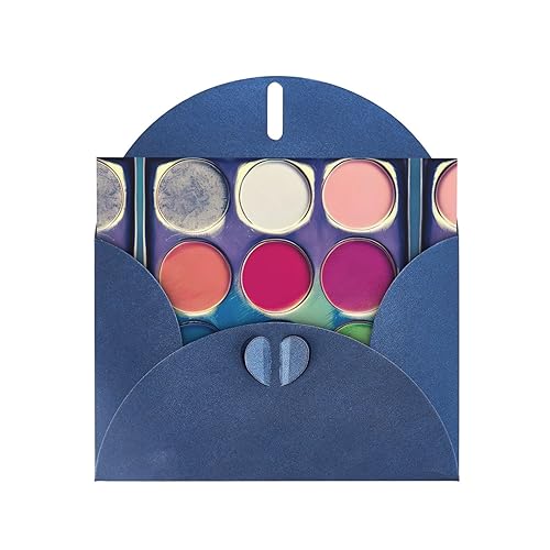 Blue JKIEGOQ Grußkarte, rund, Farbpalette, 10,2 x 15,2 cm, für Weihnachten, Valentinstag, Hochzeit, Party-Einladungskarten Blue JKIEGOQ Grußkarte, rund, Farbpalette, 10,2 x 15,2 cm, für Weihnachten, Valentinstag, Hochzeit, Party-Einladungskarten von JKIEGOQ