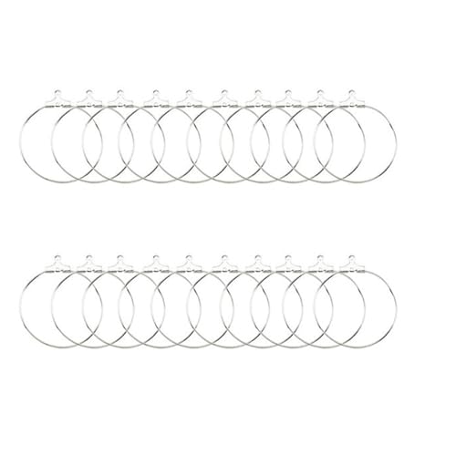 Kit zur Schmuckherstellung 20–108-teiliges Ohrring-Set, DIY-Schmuckherstellungszubehör, silberfarben, goldfarben, Kupfer-Creolen, Ohrringe-Set mit Aufbewahrungsbox, Ohrhaken schmuckherstellung set(Sty von JKLDBNGH