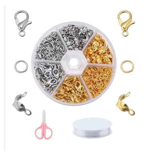 Kit zur Schmuckherstellung 2000-teiliges Schmuckherstellungsset for den Ozeanurlaub, Türkis, Schildkröte, Muscheln, Seestern-Steinperlen und Polymer-Ton-Perlen schmuckherstellung set(Jewelry accessori von JKLDBNGH