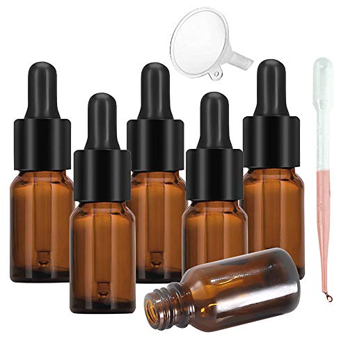 YLX 12 Stück 10ml Pipettenflasche, Glasflasche mit Pipette, Braunglasflasche mit Pipette, Fläschchen mit Pipette für Essential Öle, Parfümöle, Aromatherapie,Flüssige Farbstoffe von JLNGTHONG