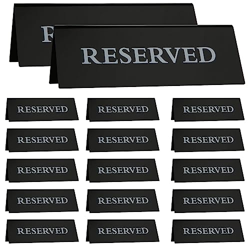 JMIATRY 20 Stück Reserviert Schilder Gastronomie 150x50mm Acryl Reservierte Tischschilder Reservierte Tischkarten Gastreservierung Tisch-Sitzschild Für Restaurant Hochzeit Sitzreservierung von JMIATRY