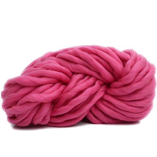 JMORCO Grobes Garn, Handstrickgarn, Decke, Hüte, super dick, grobes Garn, 250 g pro Los, grobes weiches Garn (Farbe: Pfirsichrosa) von JMORCO