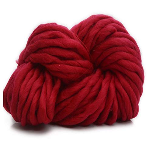 JMORCO Grobes Garn, super sperriges Armstricken, Roving-Strickdecke, grobes Garn, super dickes Garn zum Stricken/Häkeln/Teppich/Mützen, grobes weiches Garn (Farbe: 19) von JMORCO