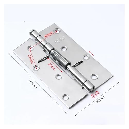 JMORCO Scharniere Für Schranktüren Türscharniere, Kreuzscharnier, automatischer Rückprall, Schrank, Schrank, Fenster, Schrank, Schmuckschatulle mit Feder, Möbel-Reparatur-Hardware(100mm-1pcs) von JMORCO