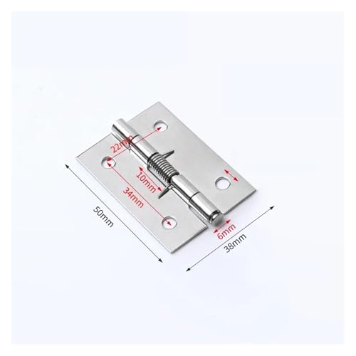 JMORCO Scharniere Für Schranktüren Türscharniere, Kreuzscharnier, automatischer Rückprall, Schrank, Schrank, Fenster, Schrank, Schmuckschatulle mit Feder, Möbel-Reparatur-Hardware(50mm-3pcs) von JMORCO