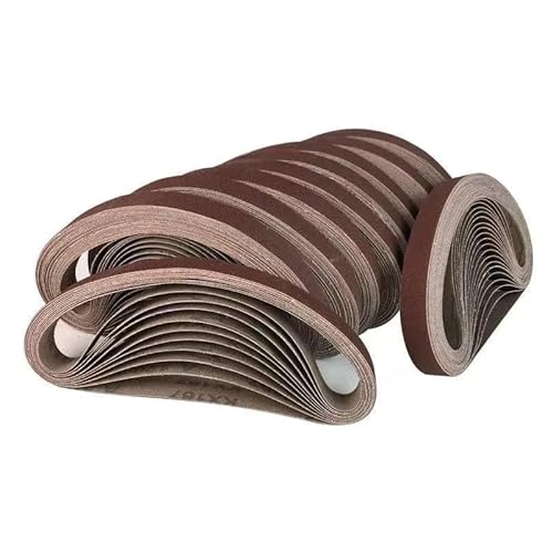 JMORCO Schleifband 5 Teile/Satz 10 * 330mm/13 * 457mm/20 * 520mm Schleif Bänder 40-1000 schleif Schleif Bildschirm Marke for Holz Weiche Metall Schleifen Polieren.(Girt40-5pcs,520x20mmmm) von JMORCO