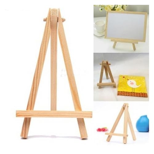 JMORCO Staffelei 1 PCS Mini Künstler Holz Dekoration Triange Kunst Staffelei Staffelei Holz Hochzeit Tisch Karte Stand Display Halter for Party von JMORCO