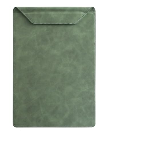 Klemmbrett Leder-A4-Aktenordner mit Stifteinsatz, Schreib-Klemmbrett, Einhand-Schreibdokument-Ablage-Organizer(02-Green) von JMORCO
