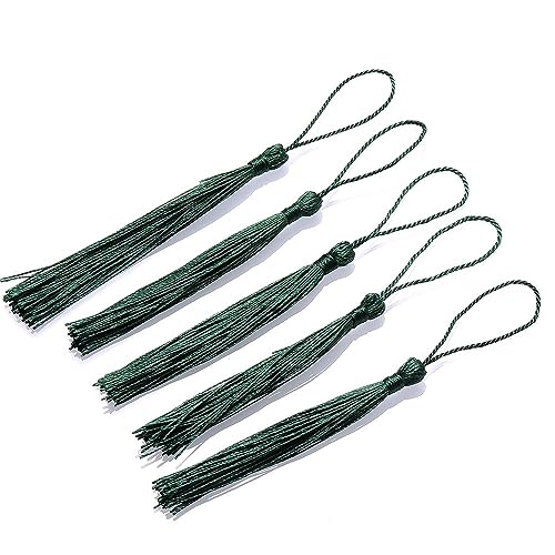 Quaste Für Lesezeichen 10/20/30 Stück Quasten Lesezeichen Fransenpinsel Basteln Soft Craft Mini-Quasten mit Schlaufen for DIY handgemachtes Schmuckherstellungszubehör(2,10pcs) von JMORCO