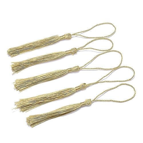 Quaste Für Lesezeichen 10/20/30 Stück Quasten Lesezeichen Fransenpinsel Basteln Soft Craft Mini-Quasten mit Schlaufen for DIY handgemachtes Schmuckherstellungszubehör(28,30pcs) von JMORCO