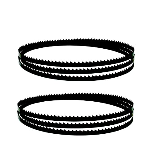 Bandsägeblätter 2PCS Carbon Sägebänder 1434x6,35x0,35mm 6 10 14 TPI Band Kreissäge Werkzeuge for Burgess BK3, for Rexon, for Woody(10TPI) von JNHGSHUAISDF