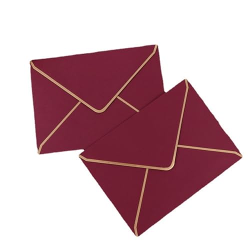 JNHGSHUAISDF Hochzeitseinladungen Hochzeitseinladung, 50 Stück Phnom Penh-Umschläge, Hochzeitseinladungs-Umschlagtasche for Hochzeit, Verlobung, Jahrestag(Burgundy) von JNHGSHUAISDF