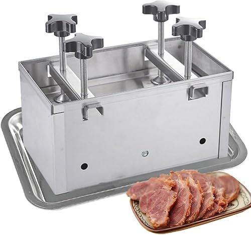 JNHWFDB Schinkenpresse, Fleischpresse aus Edelstahl, Schinkenpresse + Doppelschnecken-Druckbeaufschlagungsgerät, Beef Patty Maker für gefüllte Burger zum Grillen (Größe: 3 kg) von JNHWFDB