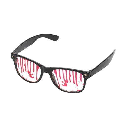 JOERBABU Halloween-Brille, gespritzte Blutbrille, Kostüm-Brille, Horror-Brille, dekorative Brille, Partyzubehör von JOERBABU