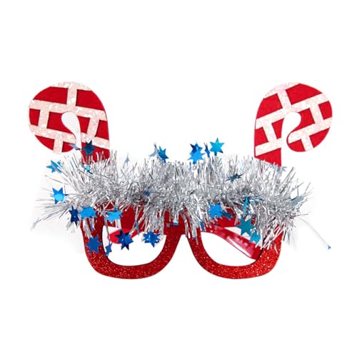 JOERBABU Weihnachtsbrillenrahmen, Weihnachtsbrille, Urlaubsparty-Brille für Kinder und Erwachsene von JOERBABU